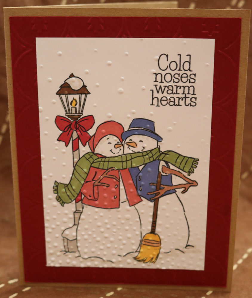 920a Christmas - Snowman Couple