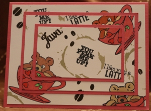 539 Food and Drink - Dk Pink Triple Stamping Bears