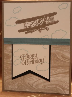 535 Male Birthday - Airplane in the Clouds