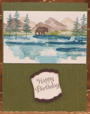306 Male Birthday - Bear by Lake