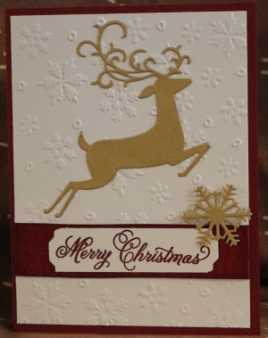 405a Christmas - Shimmer Gold Deer