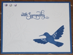 492 Sympathy - Blue Hummingbird