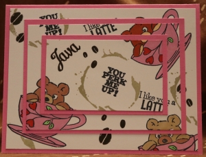 538 Food and Drink - Lt Pink Triple Stamping Bears