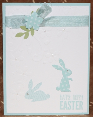 124 Easter - Blue Bunnies