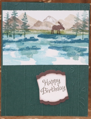 309 Male Birthday - Moose by Lake