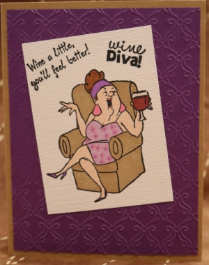 930 Girlfriends - Wine Diva in her Chair