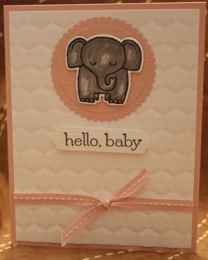 604 Baby - Pink with Elephant