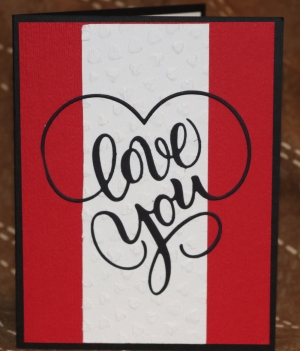 413 Valentine's Day - Black Love you Heart
