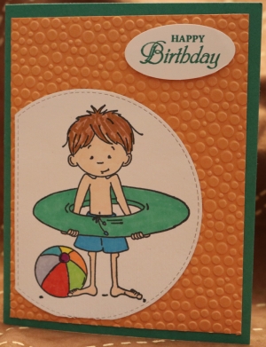 528 Boy's Birthday - Inner Tube Boy
