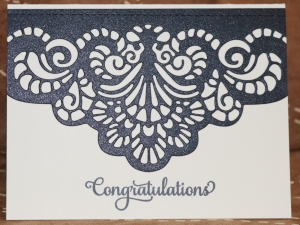 440 Congratulations - Lace Flower Border