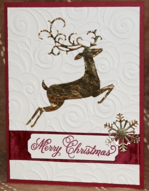 405 Christmas - Gold Deer 
