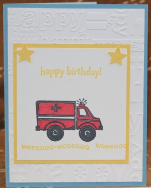 082 Boys Birthday - Ambulance