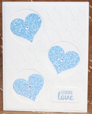 118 Valentine's Day - 3 Blue Hearts