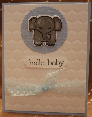 603 Baby - Blue with Elephant