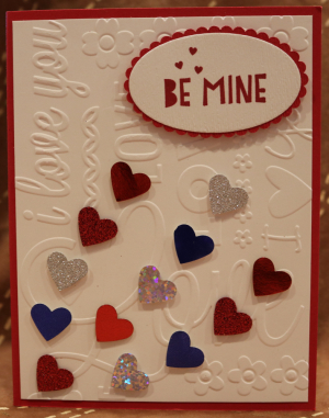 781 Valentine's Day - Hearts Trailing - Be Mine