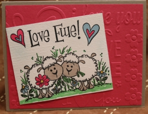 941b Valentine - Love Ewe! Sheep